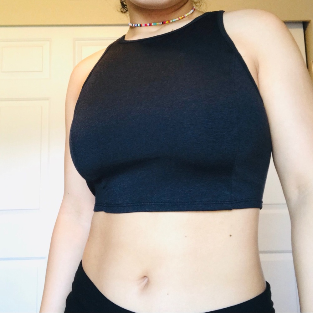 Black yoga/athletic top